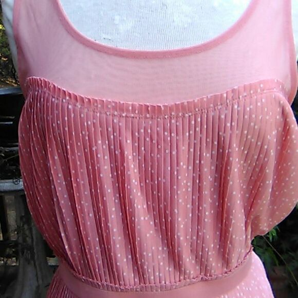 L C Lauren Conrad Pleated Polka Dotslined skirt, - Picture 2 of 14